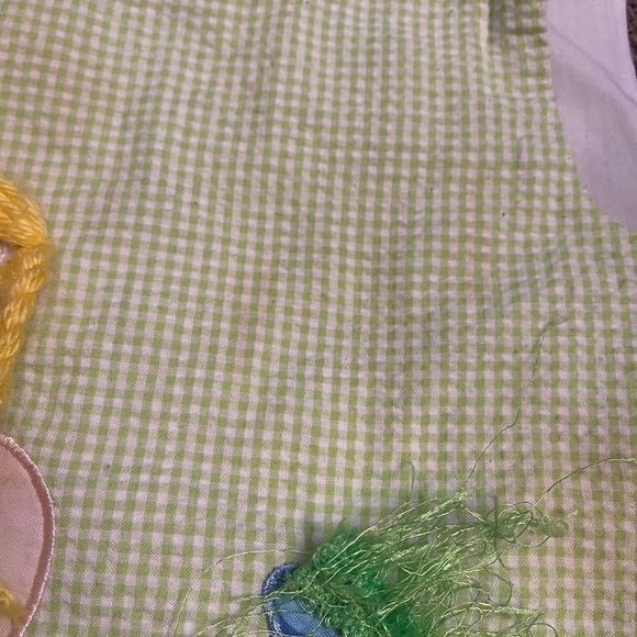 Cute size 4 potato sak dress with matching bow - Picture 5 of 6